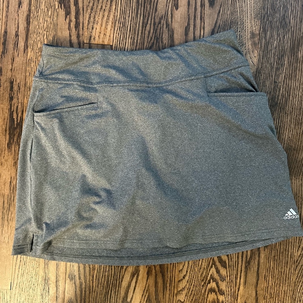 Adidas Heather Gray Golf Skort